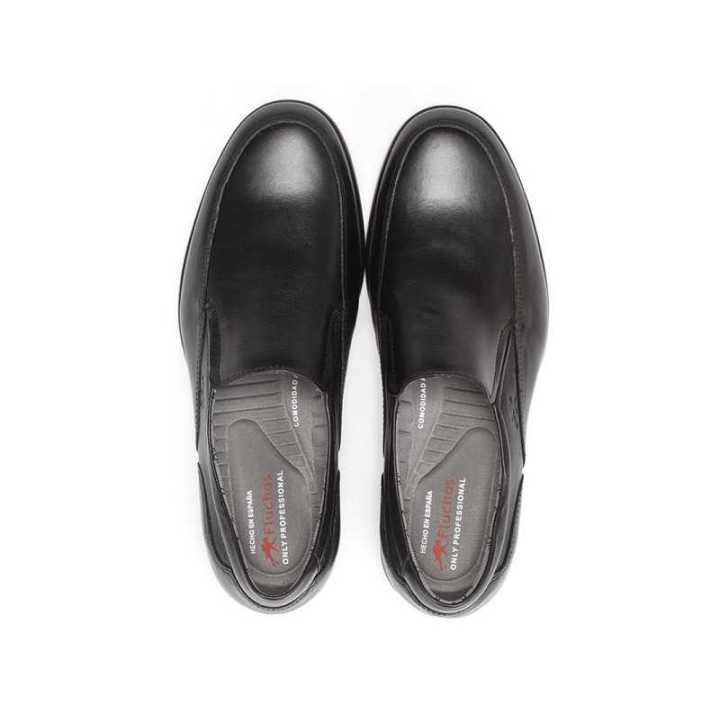 Zapatos Fluchos Maitre 8902 de Piel Negro |Envío urgente gratis|