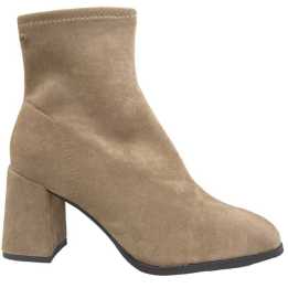 Botines de mujer Carmina Jhilton 2951 Taupe con tacón de 7 cm.